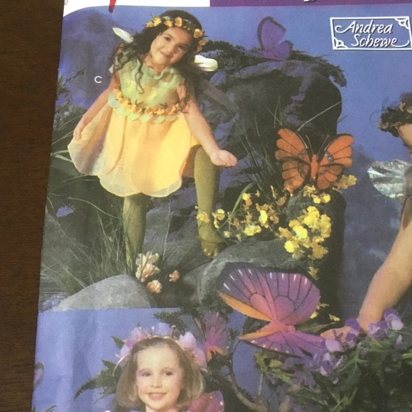 Simplicity Kids Fairy Costume - Yellow and Purple - Picture 6 of 9